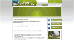 Desktop Screenshot of andrea-apartman.hu