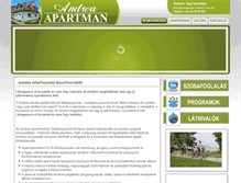 Tablet Screenshot of andrea-apartman.hu